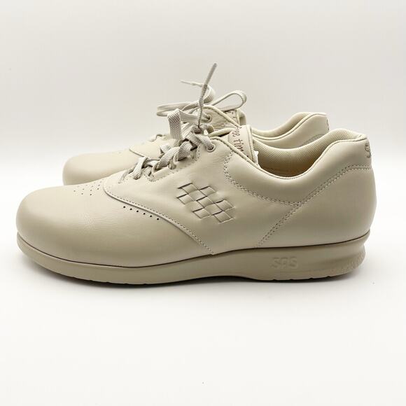 SAS Women's Free Time Comfort Walking Shoes US 11 Cream Tan Athletic NIB - Picture 8 of 13